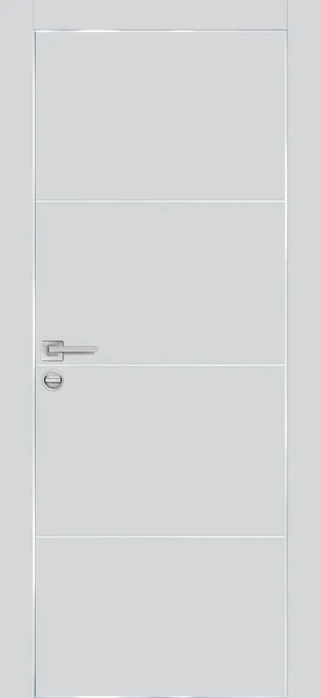 Межкомнатная дверь PX-2  AL кромка с 4-х ст. Сапфир матовый