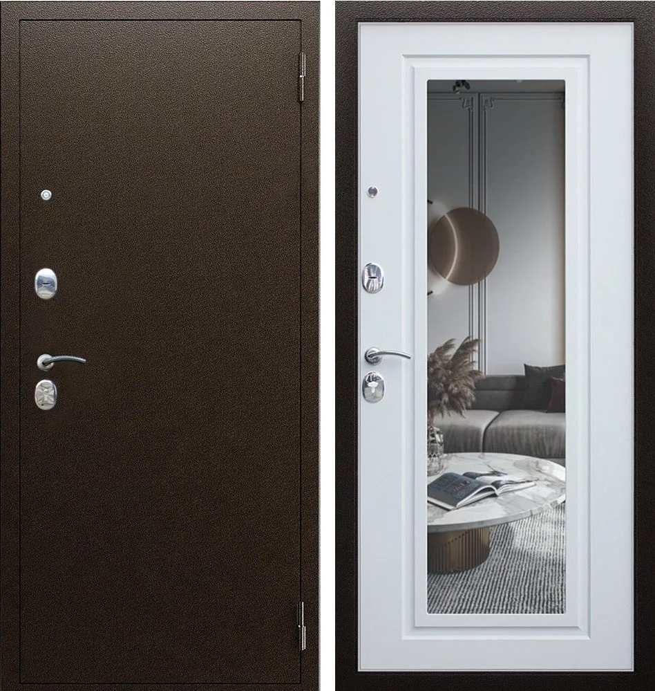 Дверь Комфорт с зеркалом DIS006672